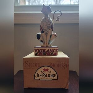 Jim Shore Vigilance Cat Figurine - Multicolor